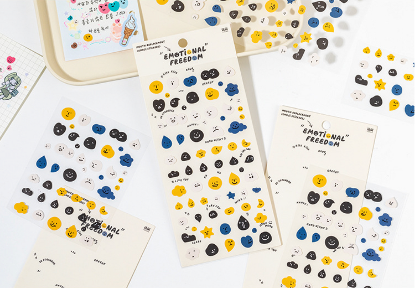 Emotion Expression Stickers, 20-pcs/set