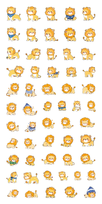 Adorable Animal Sticker collection, 20-pcs/set