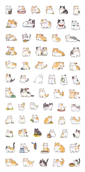 Adorable Animal Sticker collection, 20-pcs/set