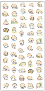 Adorable Animal Sticker Collection, 20-pcs/set
