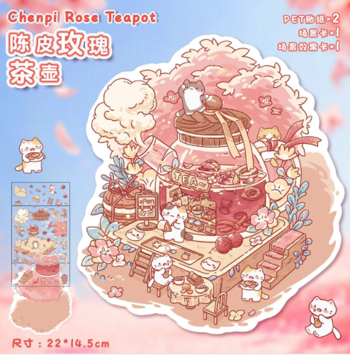 DIY Mini Scene Sticker Collection, 10-pcs/set