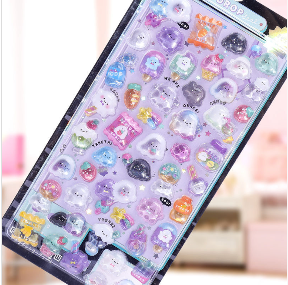 3D Sticker Cute Animal & Dessert Collection, 20-pcs/set