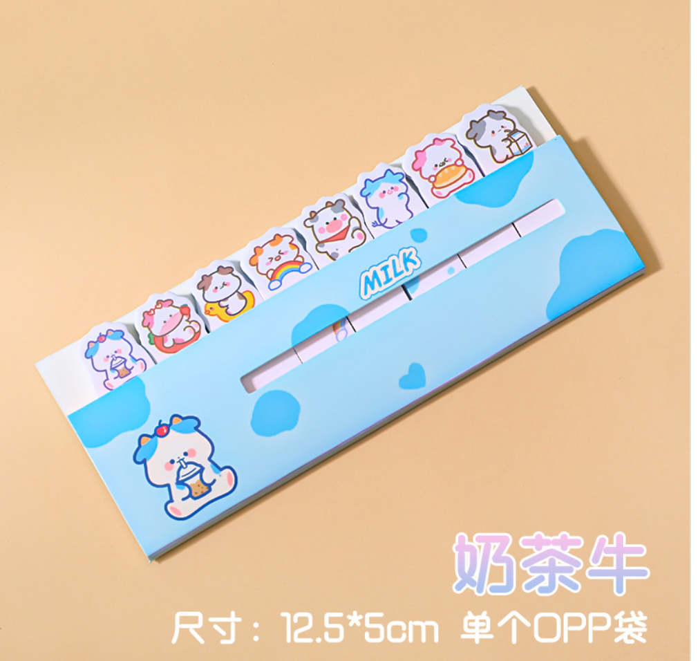 Cute Animal Character Sticker Note, 20-pcs/set