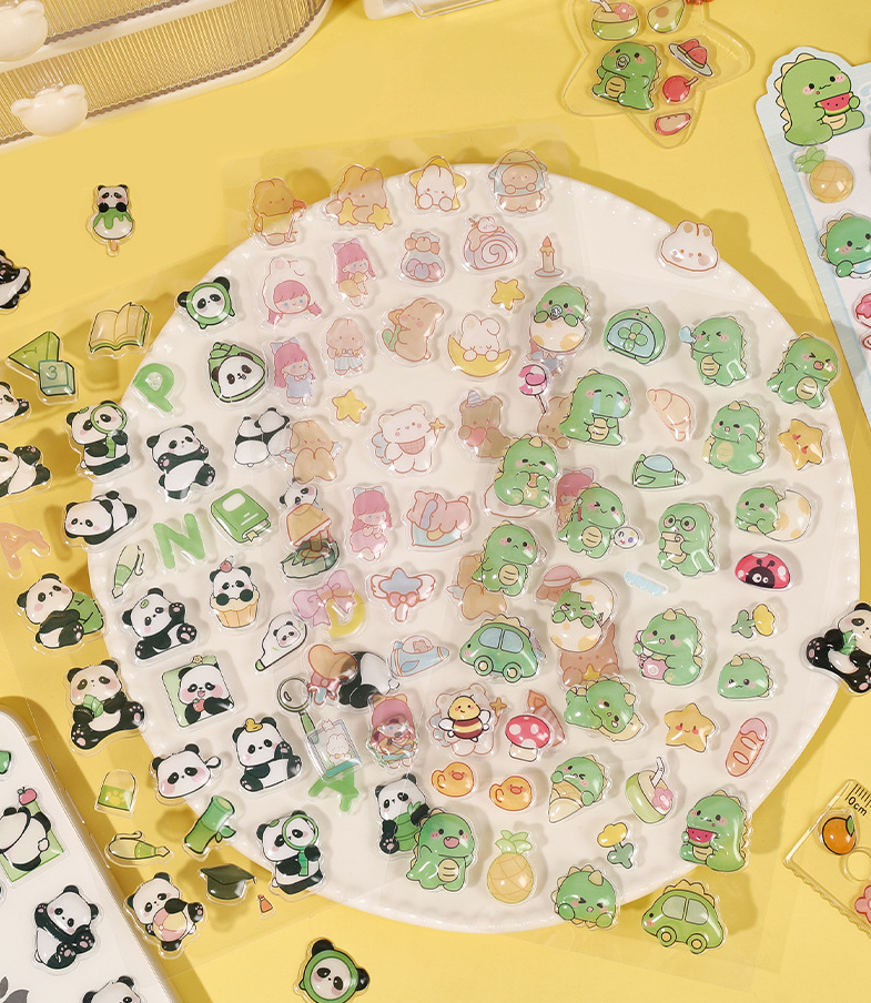 3D Stickers Cute Character Collection, 20-pcs/set