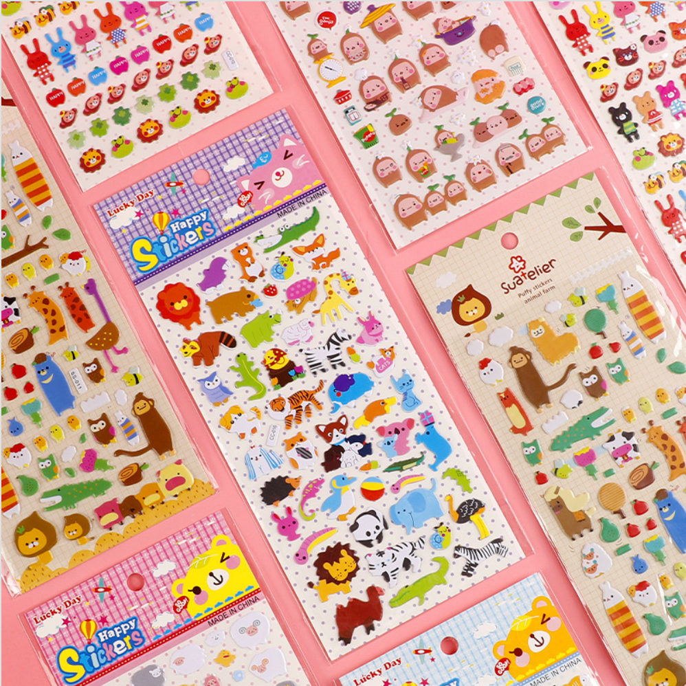 Happy Zoo Sticker Sheet, 20-pcs/set