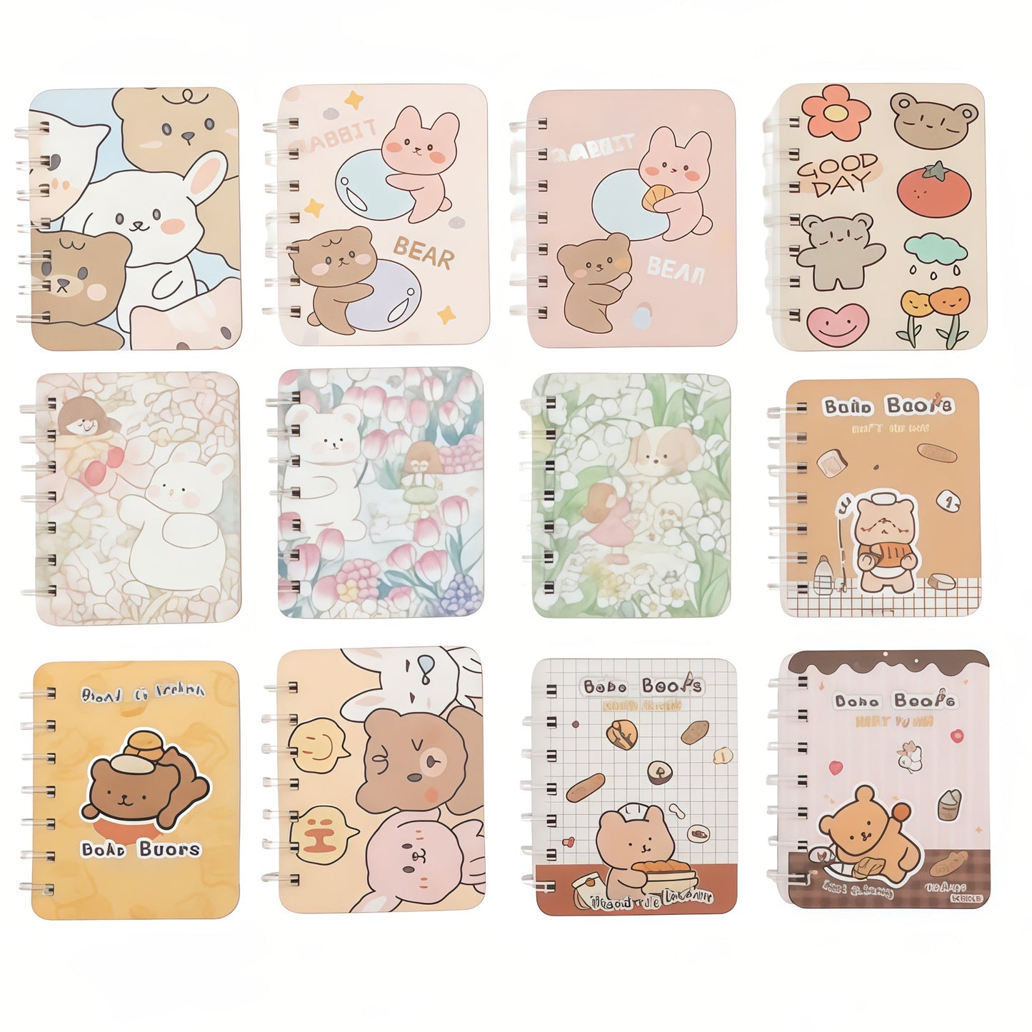 Mini Spiral Notebook, 40-pcs/set