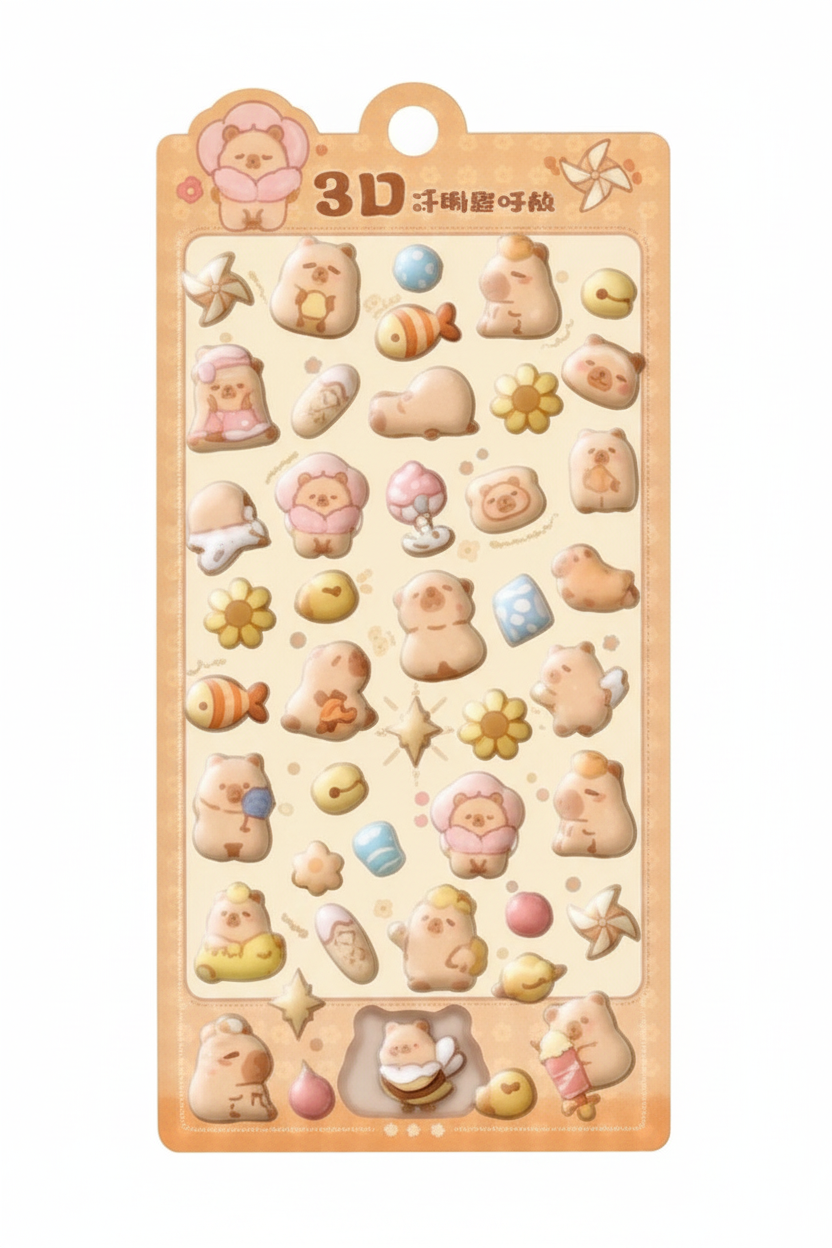 Bear Stickers - Pink Tone