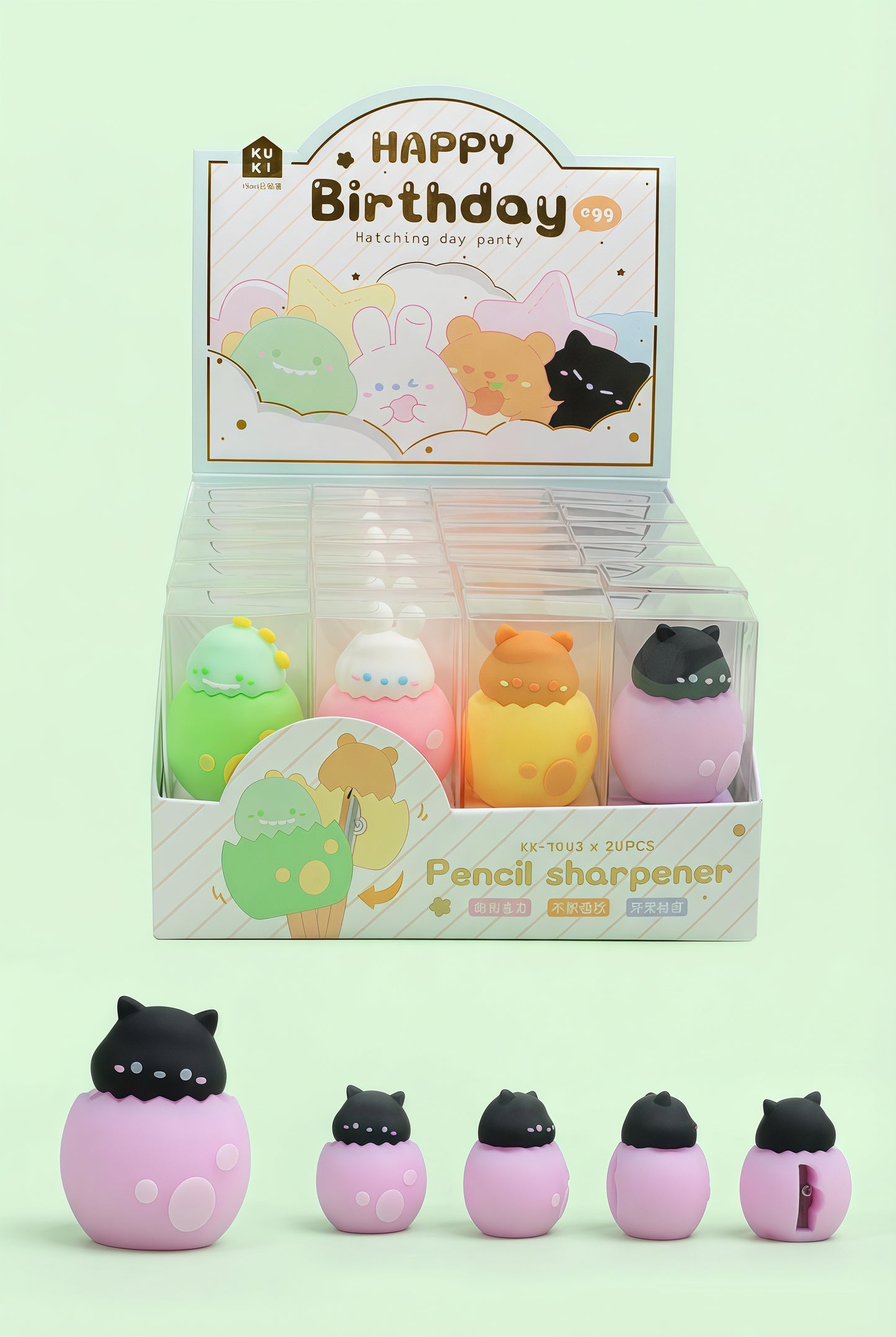 Kitten Mini Pencil Sharpener, 576-pcs/set