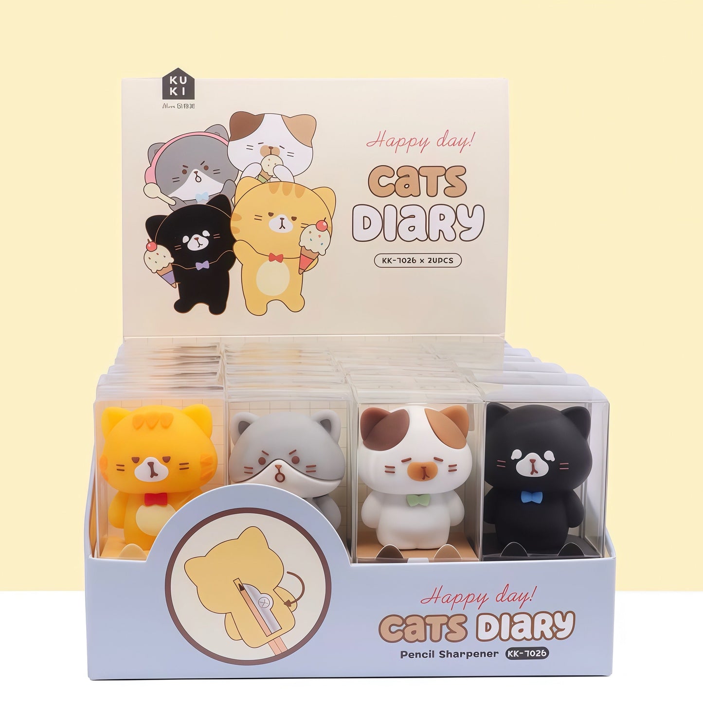 Kitty Diary Mini Pencil Sharpener, 576-pcs/set