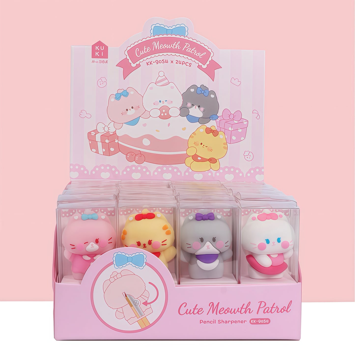 Kitty Diary Mini Pencil Sharpener, 576-pcs/set