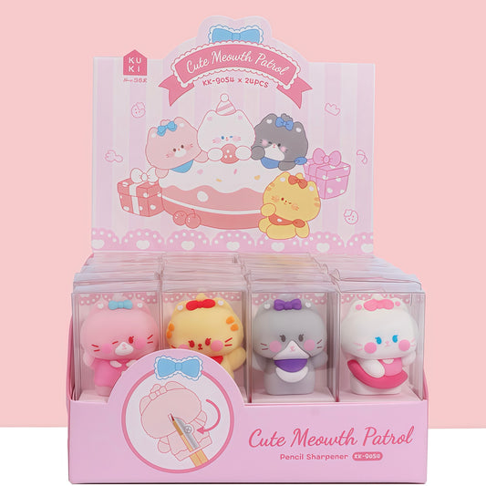 Sweet Kitty Pencil Sharpener, 24-pcs