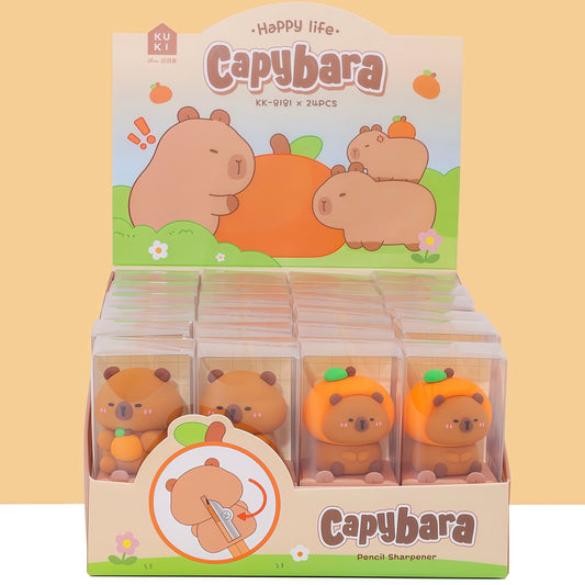 Capybara Pencil Sharpener, 24-pcs