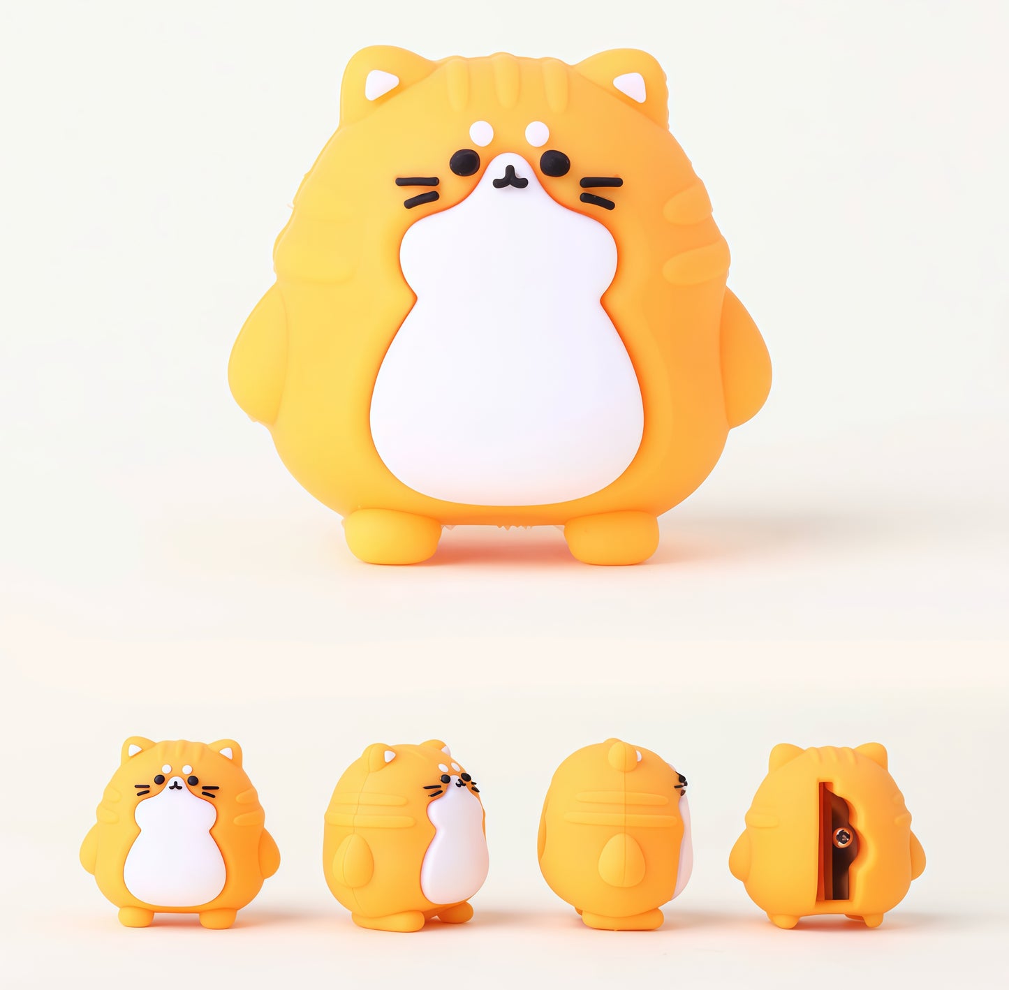 Chubby Cat Pencil Sharpener, 24-pcs