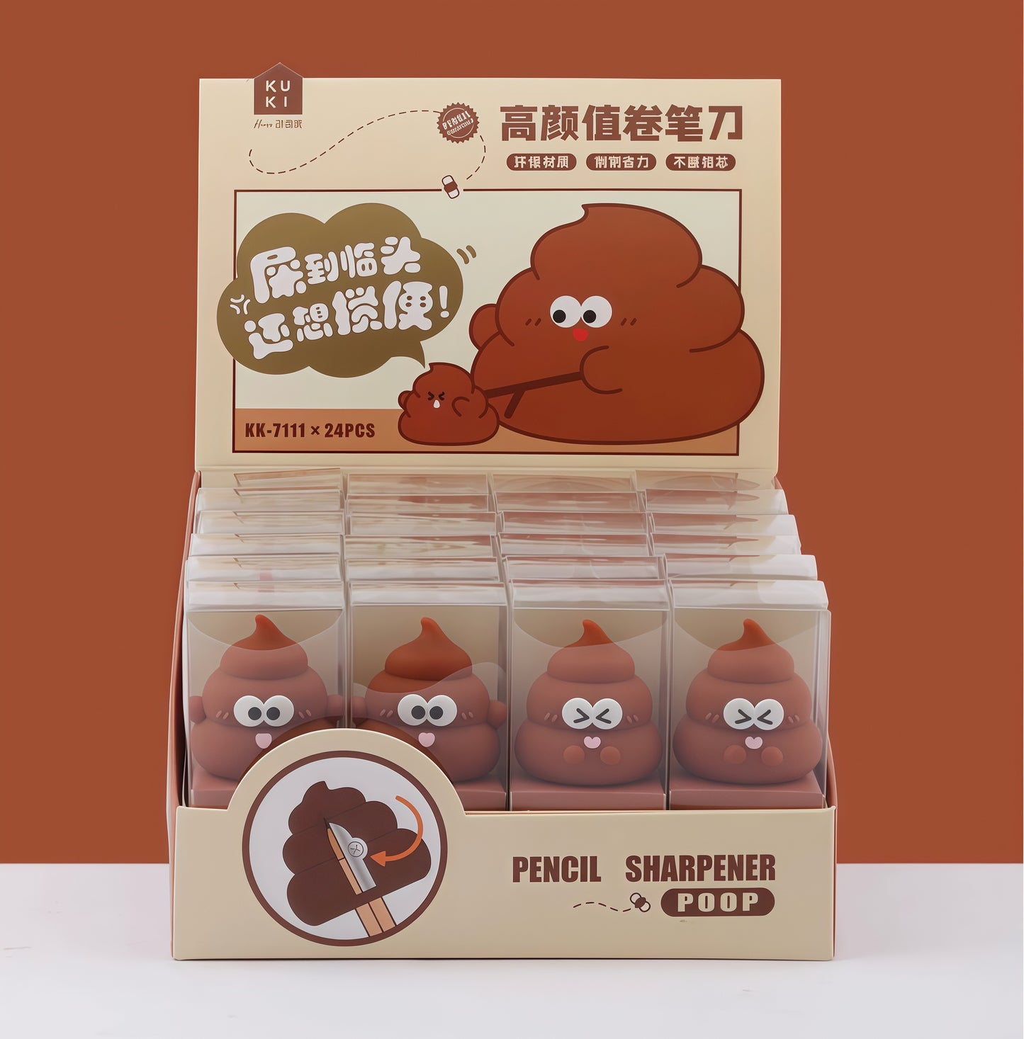 Mochi Cat Mini Pencil Sharpener, 576-pcs/set