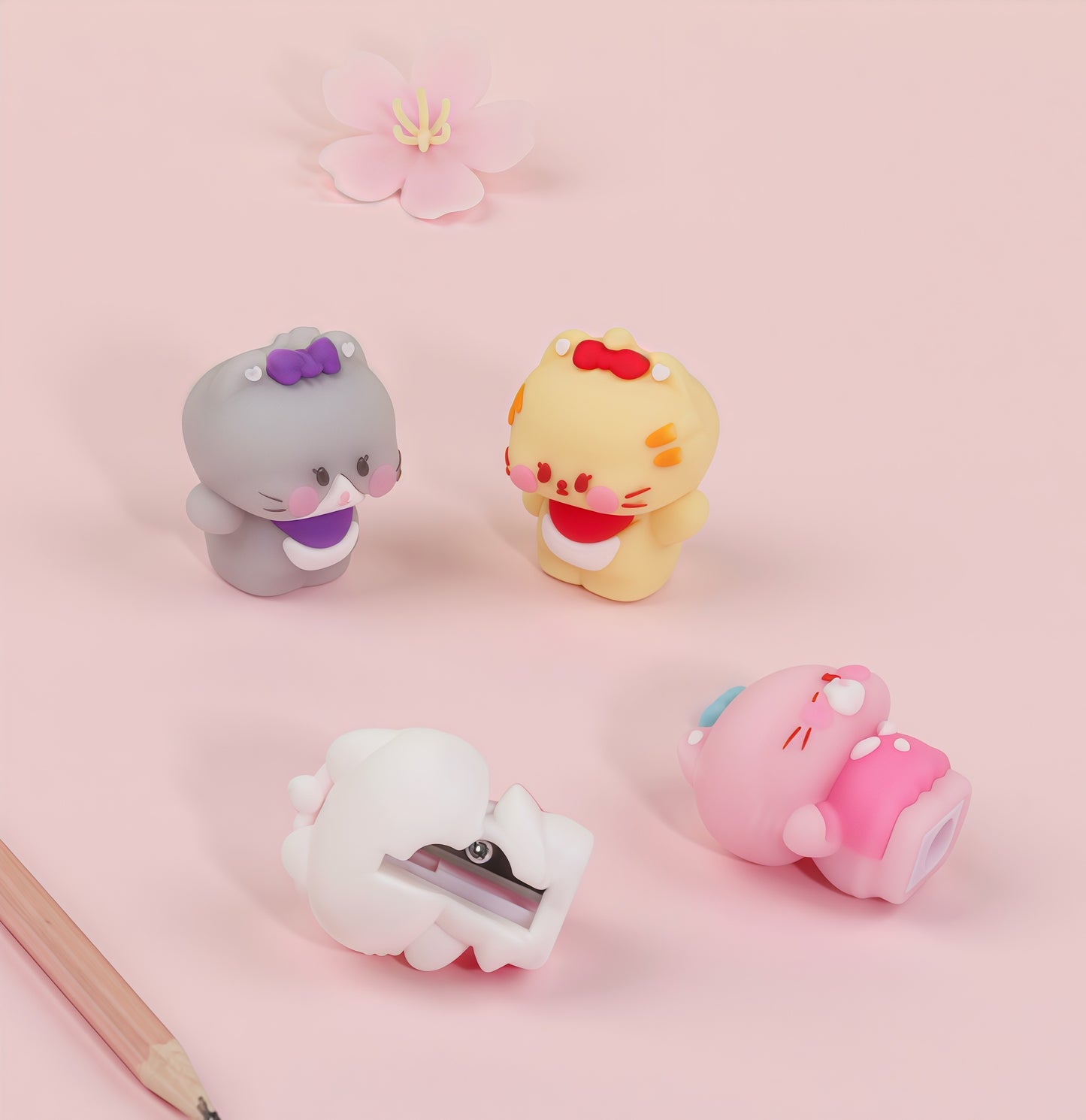 Sweet Kitty Pencil Sharpener, 24-pcs