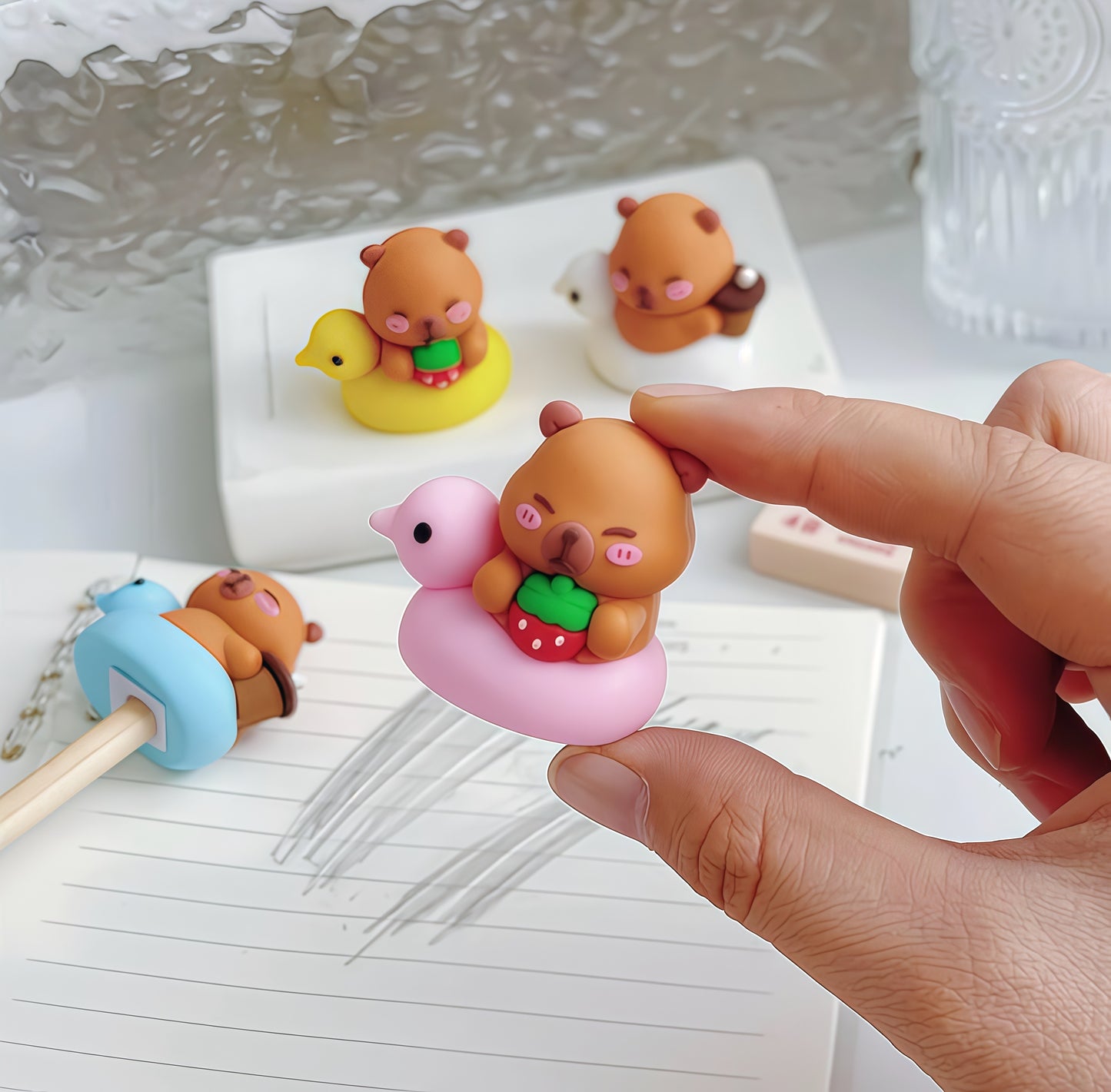 Capybara Mini Pencil Sharpener, 240-pcs/set