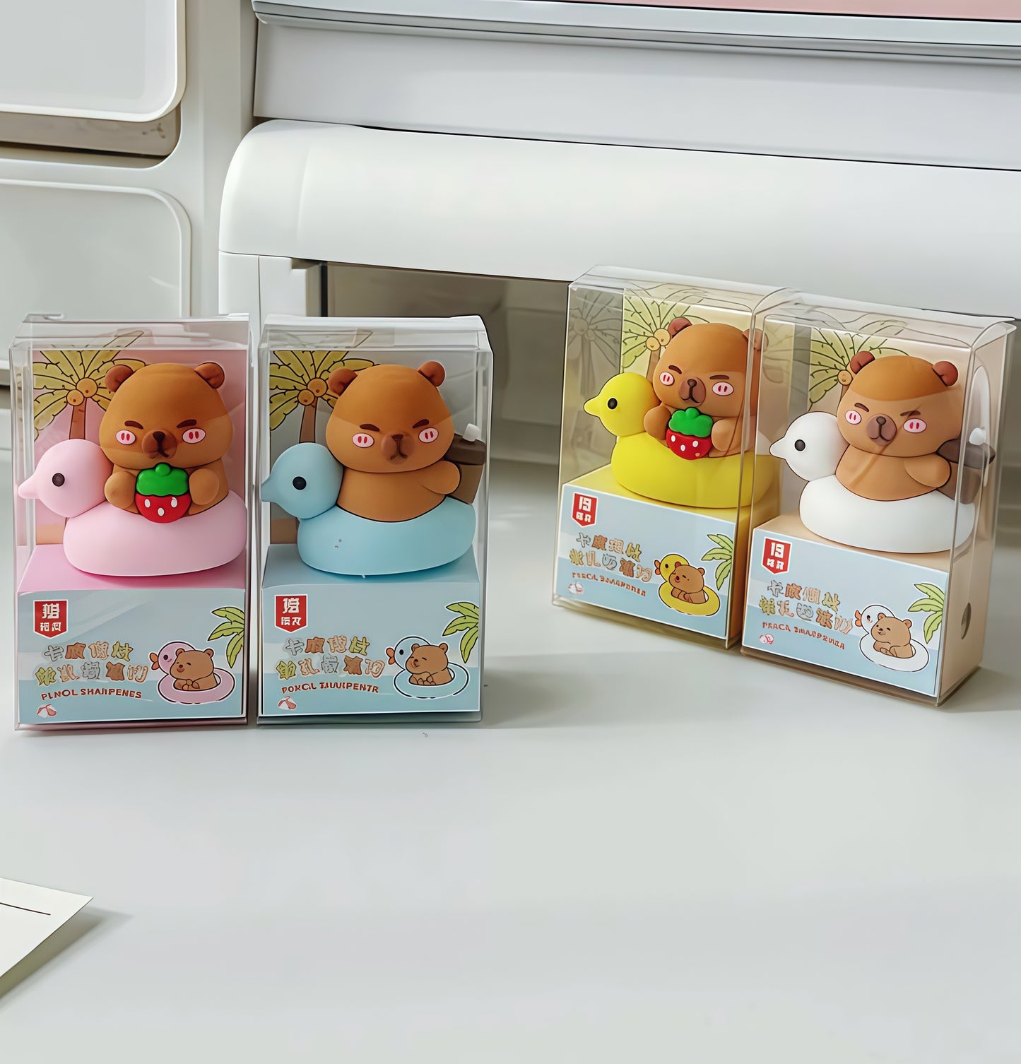 Capybara Mini Pencil Sharpener, 240-pcs/set