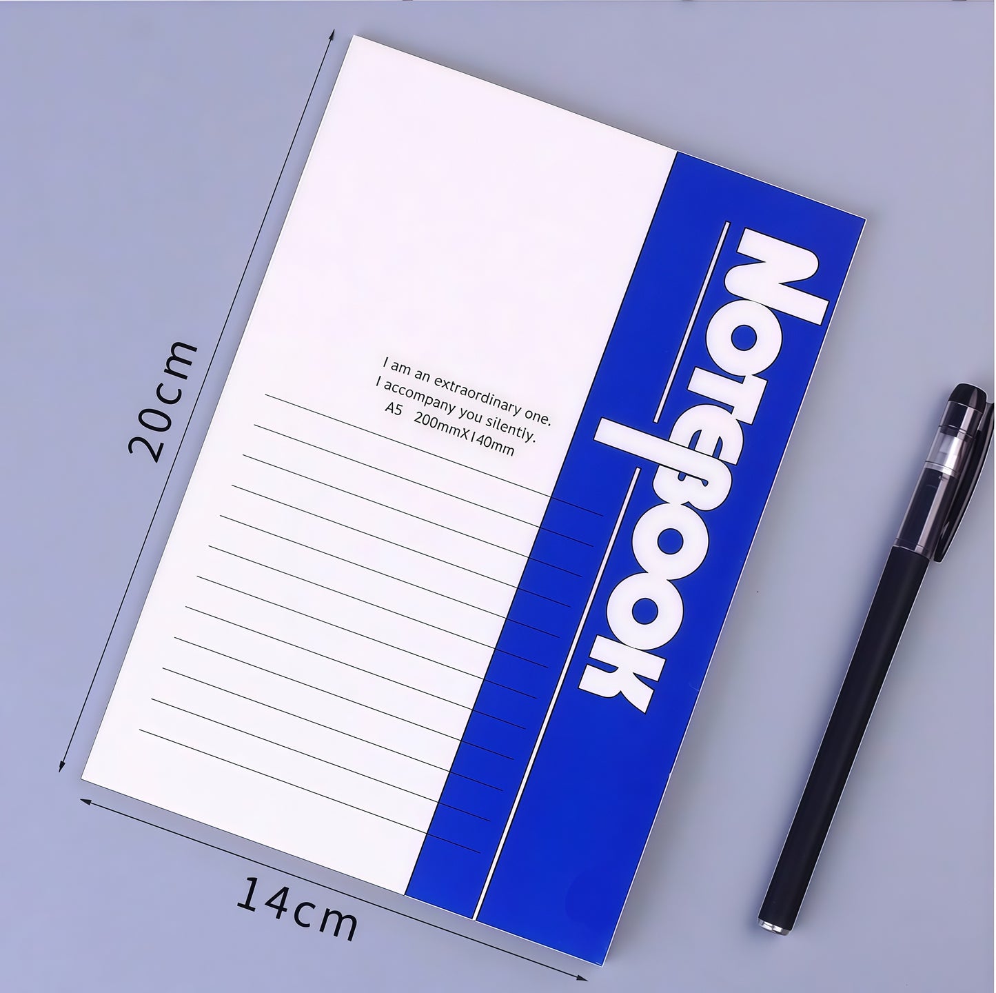 A5 Lined Notebook, 40-pcs/set