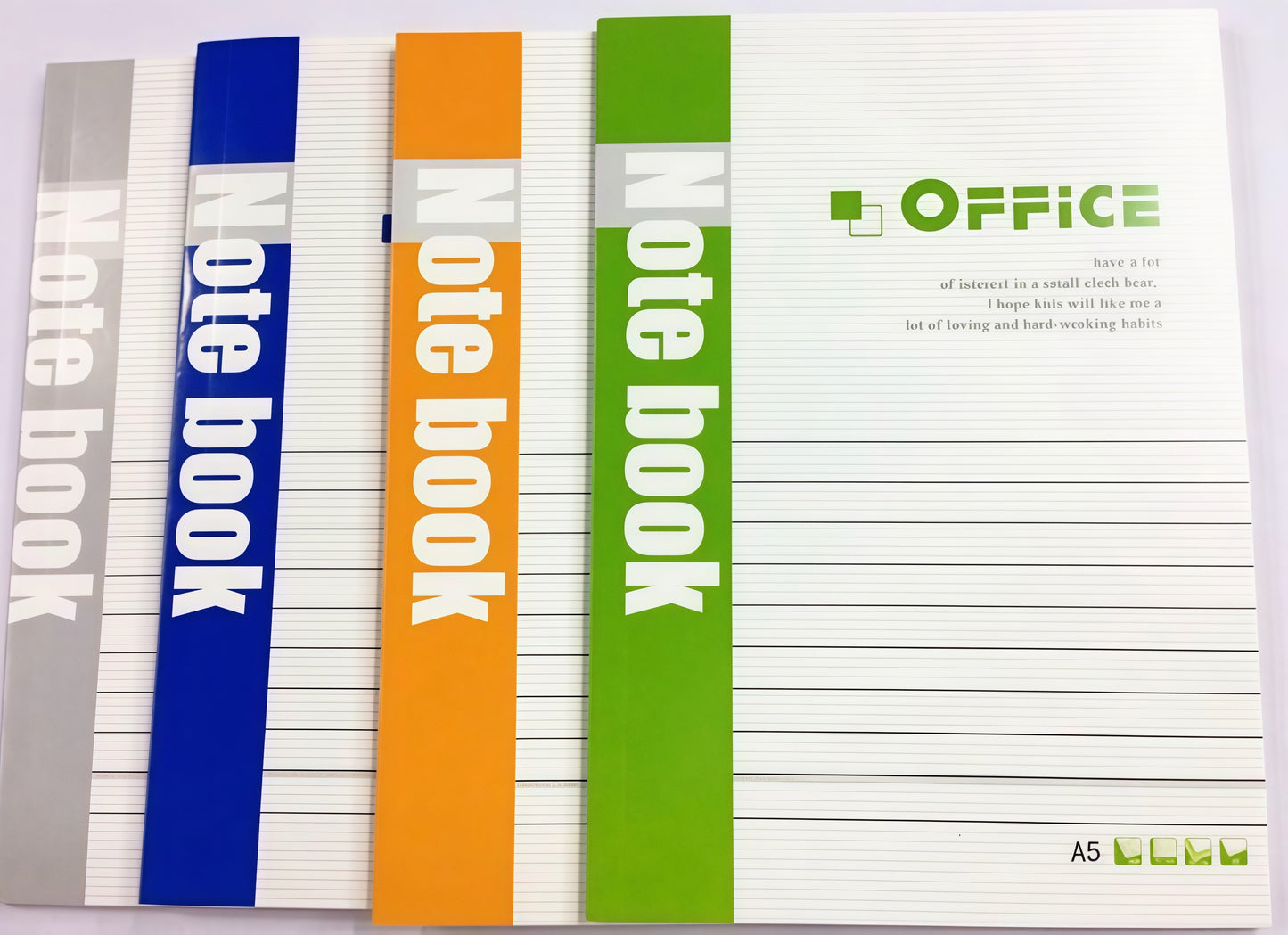 A5 Lined Notebook, 40-pcs/set