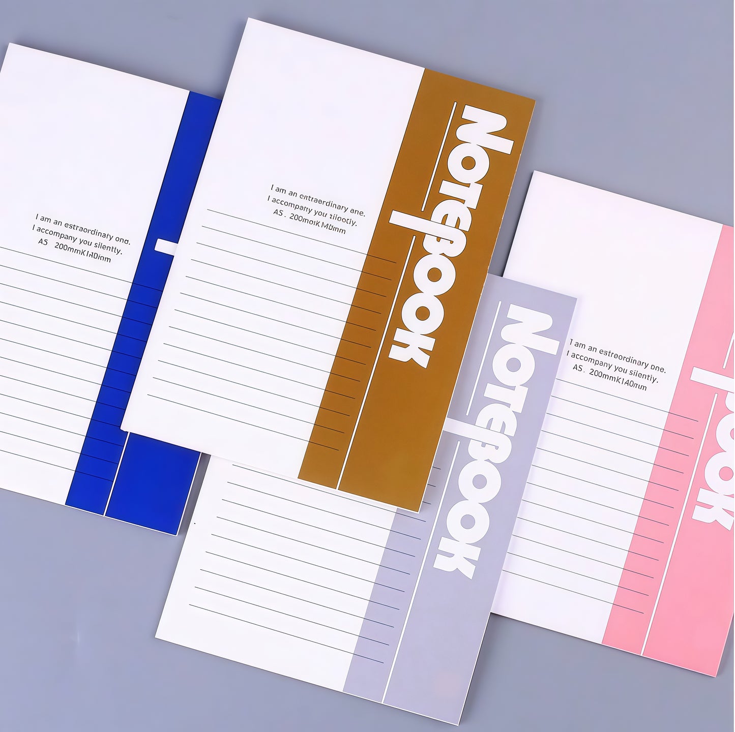 A5 Lined Notebook, 40-pcs/set