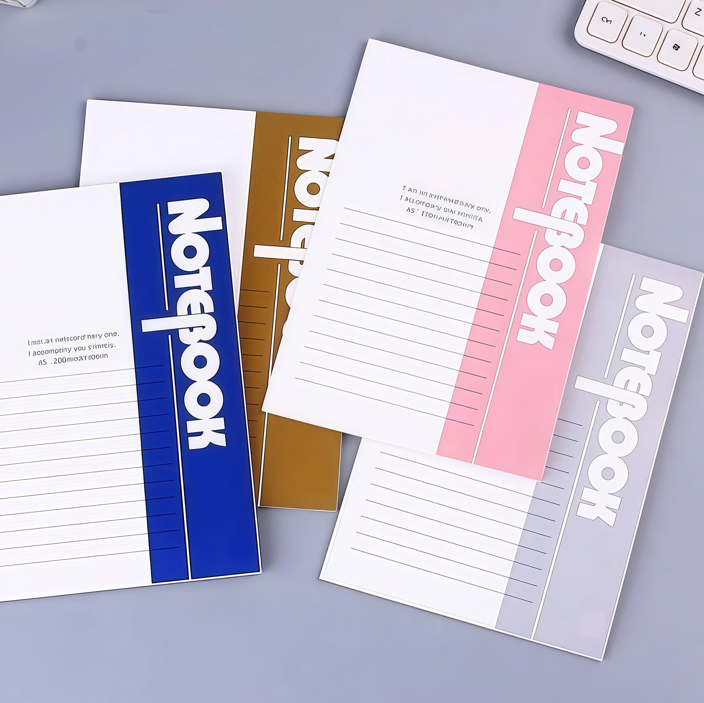 A5 Lined Notebook, 40-pcs/set