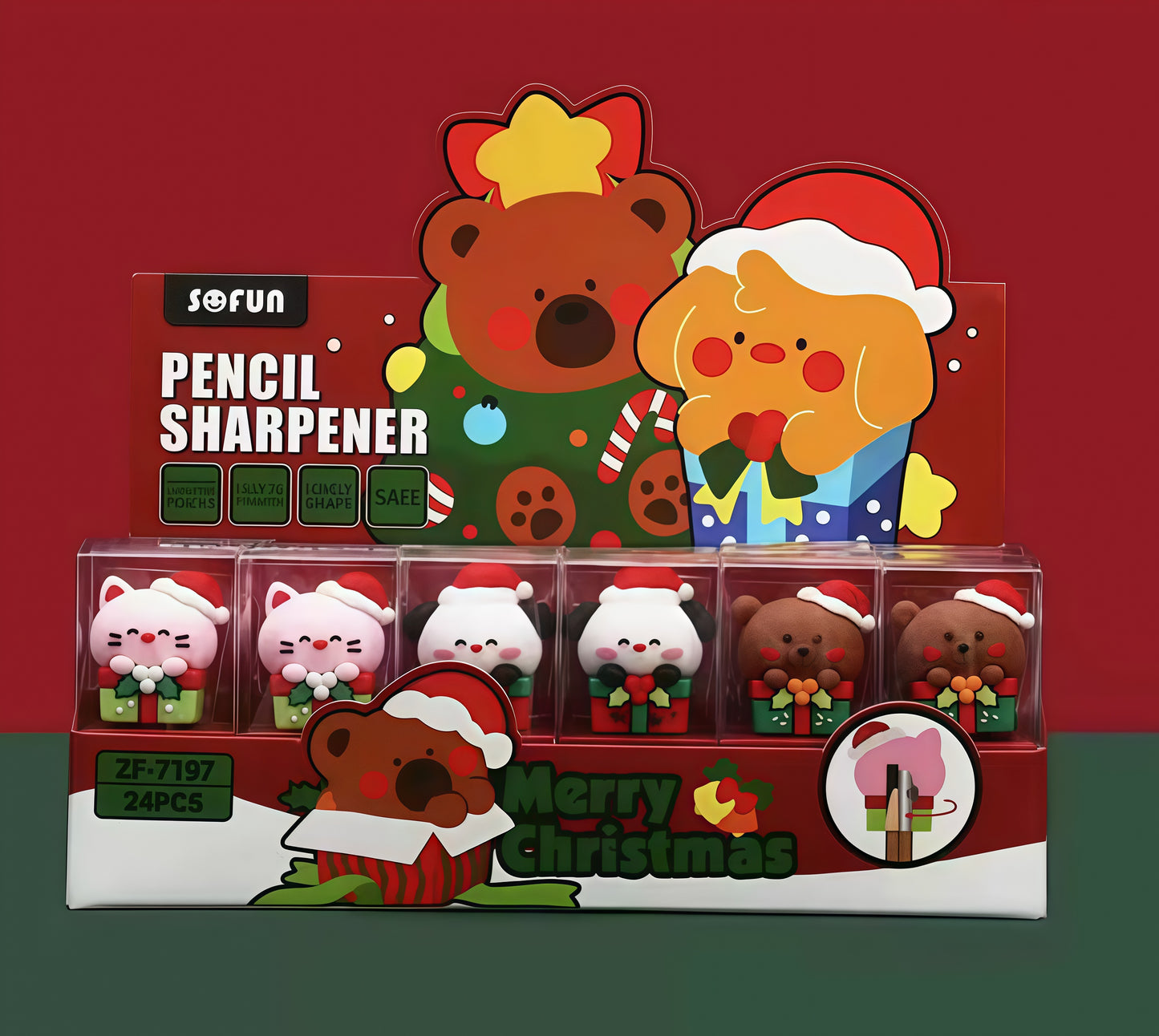 Hippo Mini Pencil Sharpener, 960-pcs/set