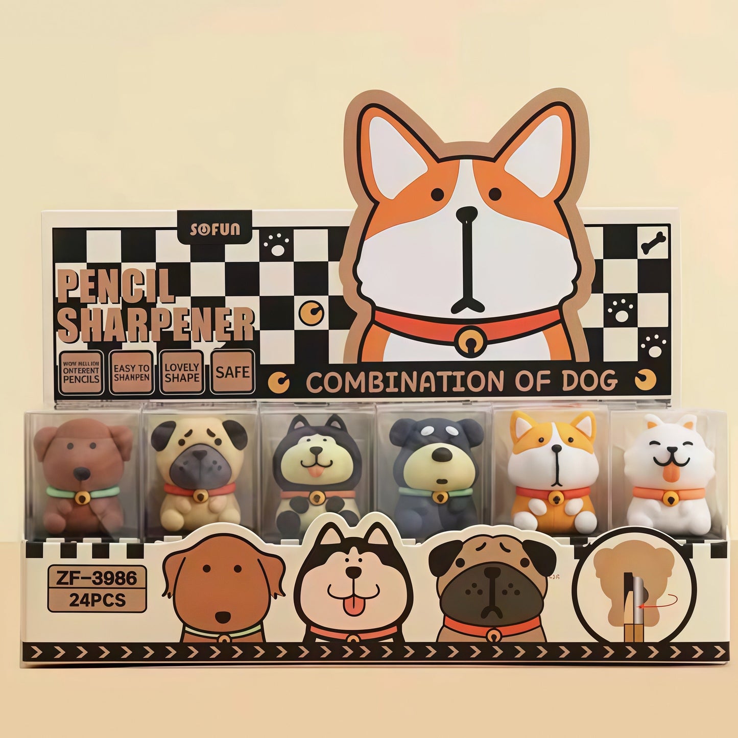 Hippo Mini Pencil Sharpener, 960-pcs/set