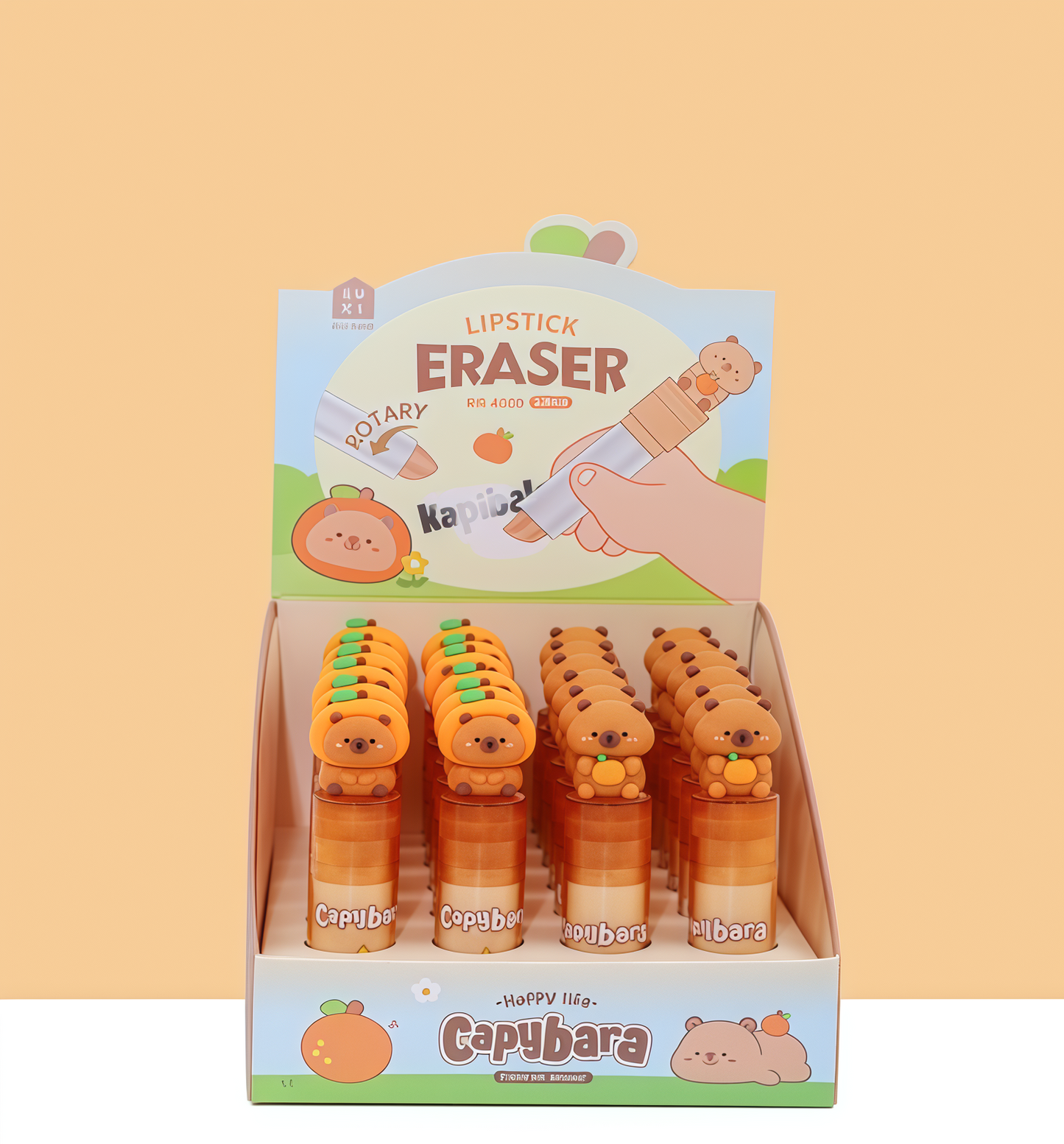 Animal Lipstick Eraser, 576pcs/set