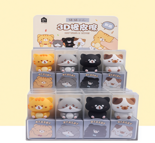 Mini Kitty eraser figure, 576-pcs/set