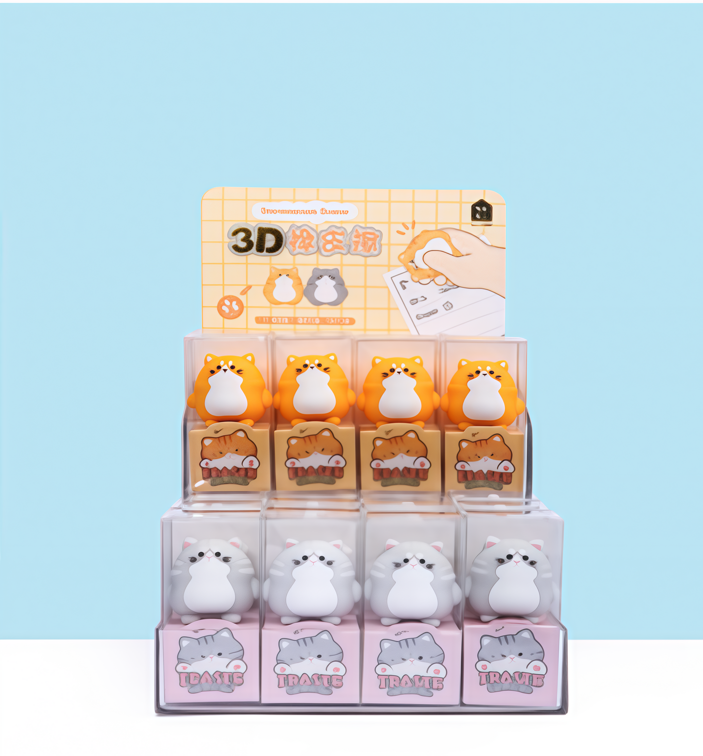 Mini Kitty eraser figure, 576-pcs/set