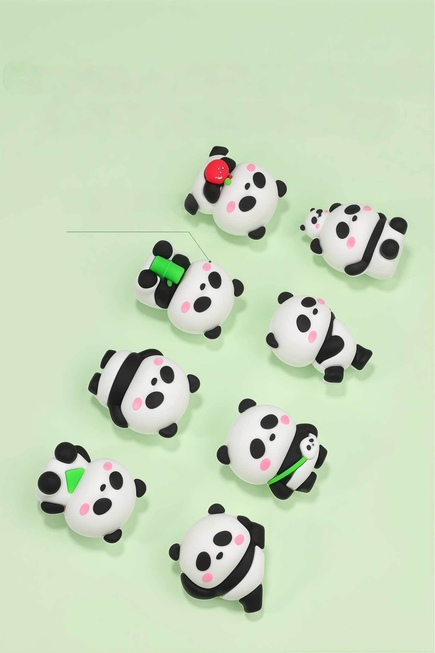 Mini Animal eraser figure, 576-pcs/set