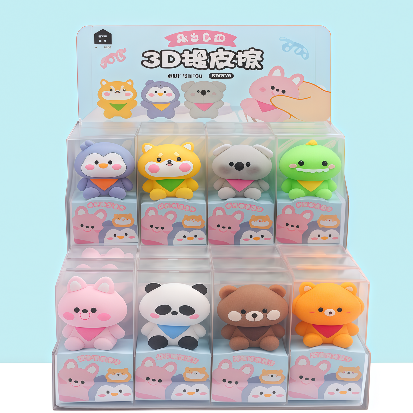 Mini Friends eraser figure, 576-pcs/set