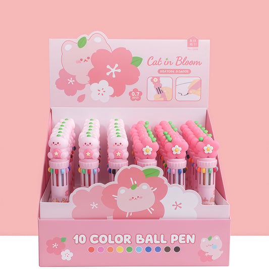 Sakura Kitty Ten Color Ballpoint Pen, 36-pcs