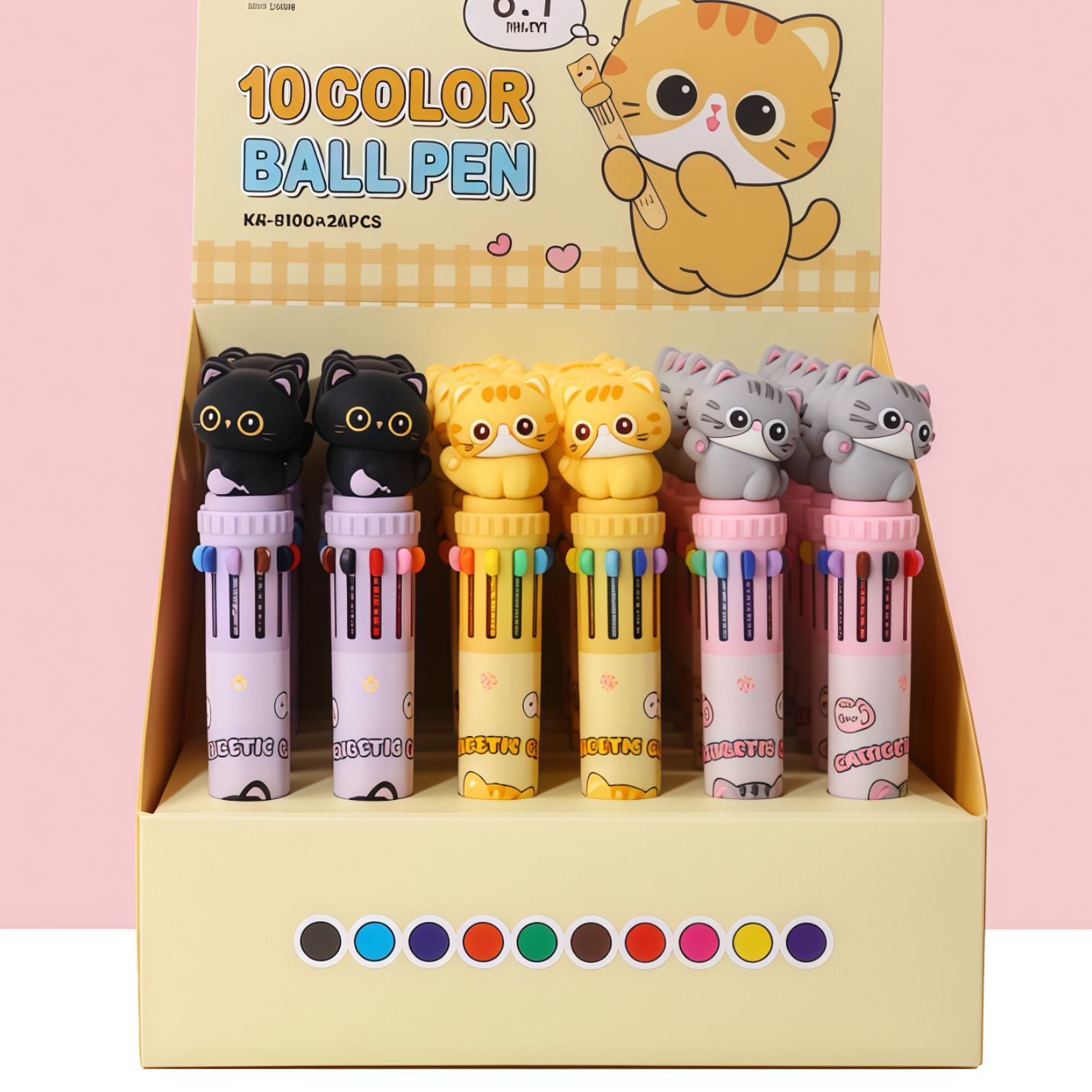 Kitty Ballpoint Pen, 324-pcs/set