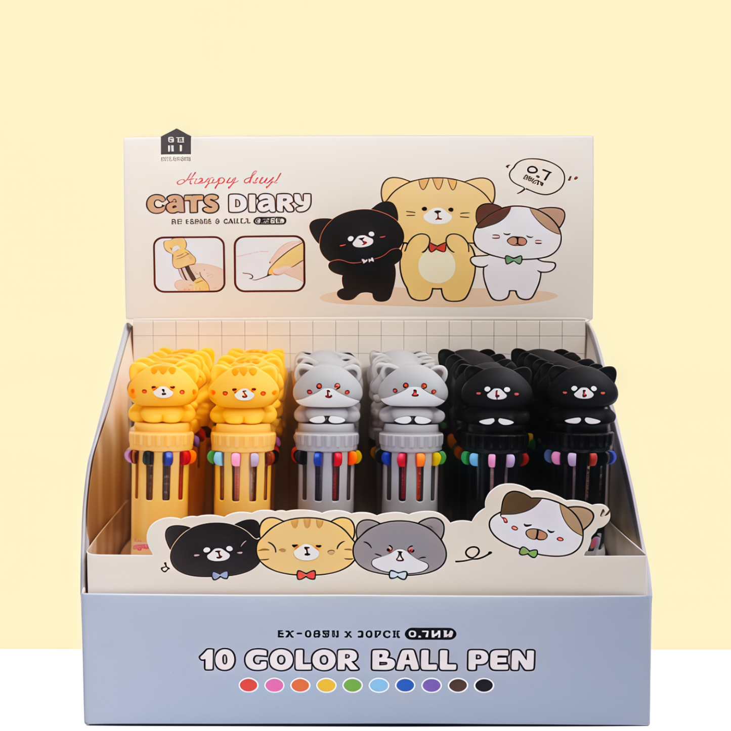 Kitty Ballpoint Pen, 324-pcs/set