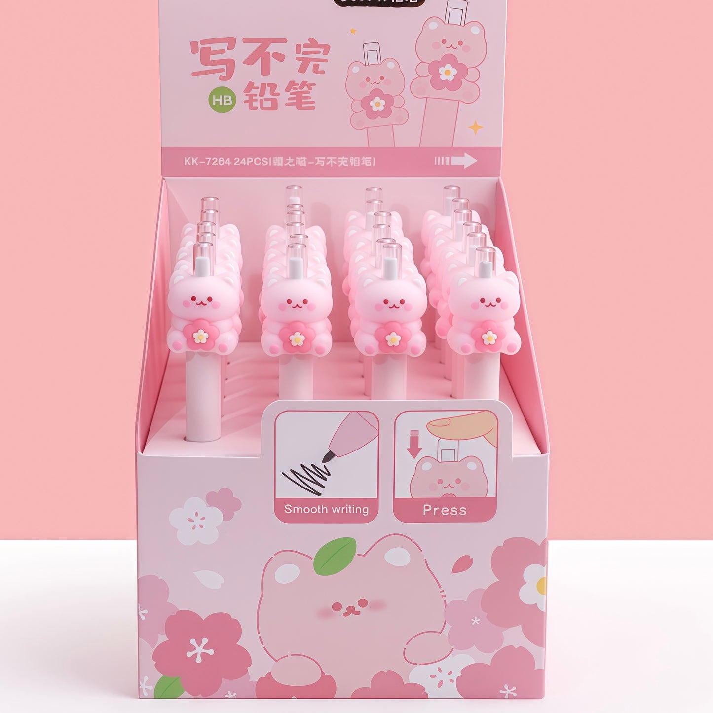 Sakura Kitty Metal Eternal Pencil, 24-pcs