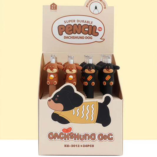 Dachshund Dog Eternal Metal Pencil, 24-pcs