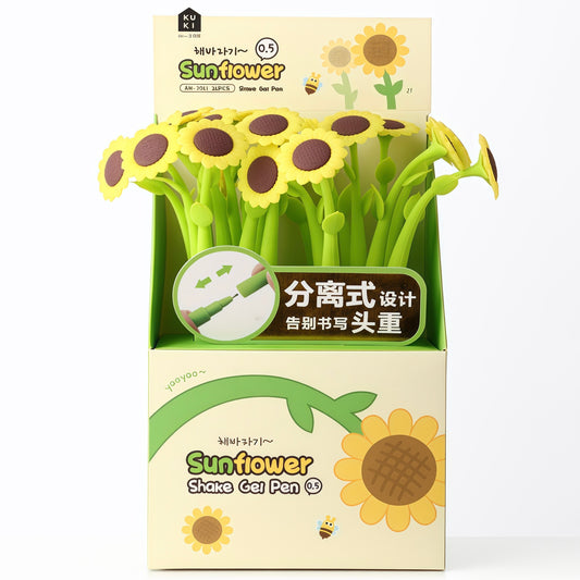 Sunflower Wiggle pen, 24-pcs