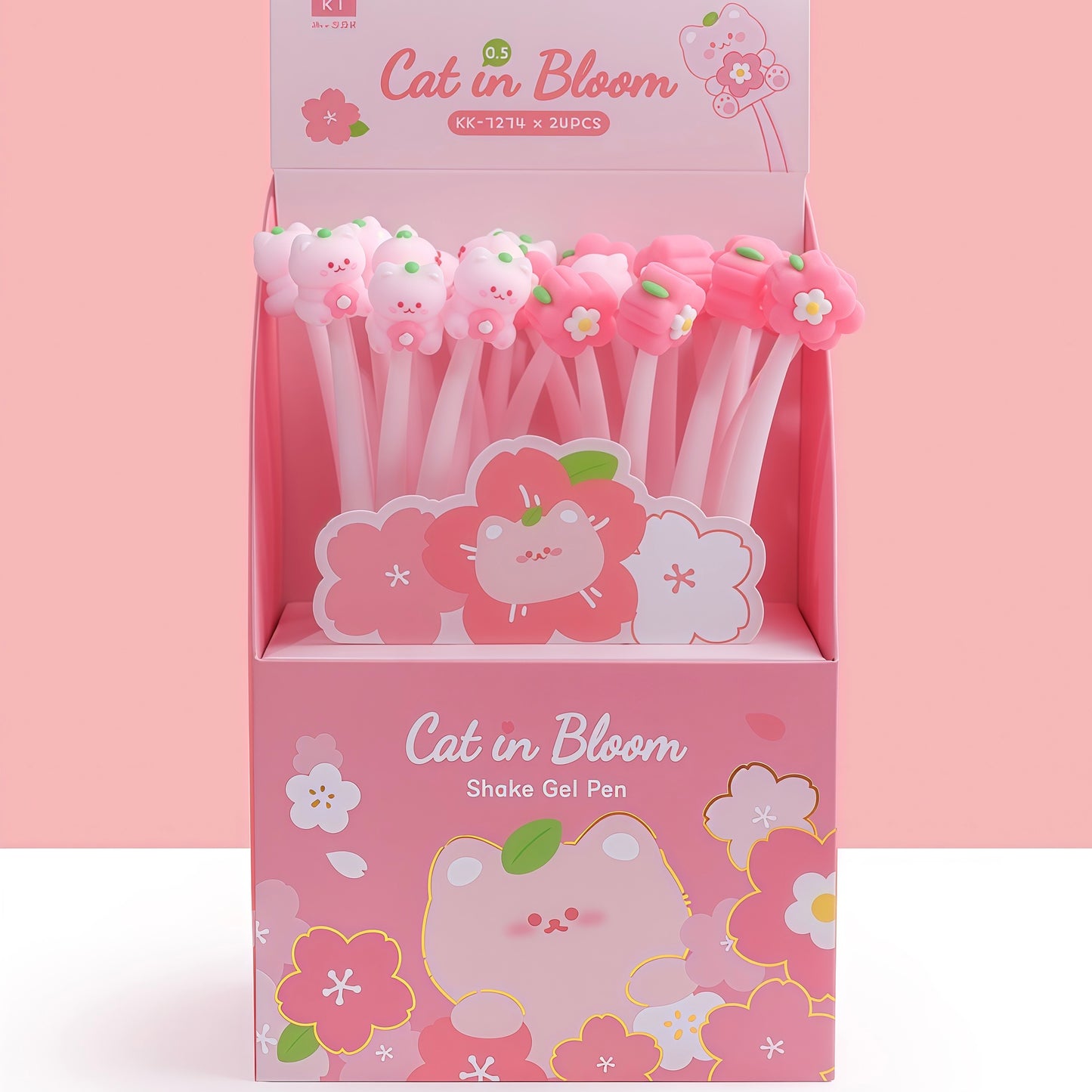 Sakura Kitty Wiggle Pen, 24-pcs