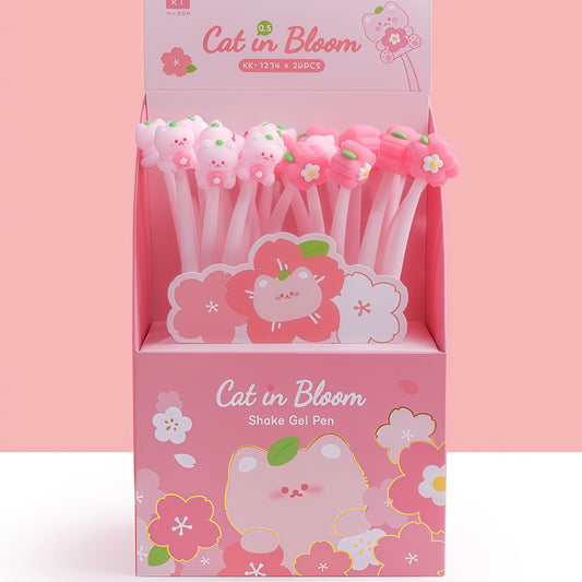 Sakura Kitty Wiggle Pen, 24-pcs