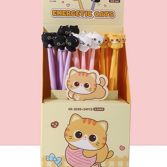 Sweet Cat Wiggle Pen, 24-pcs