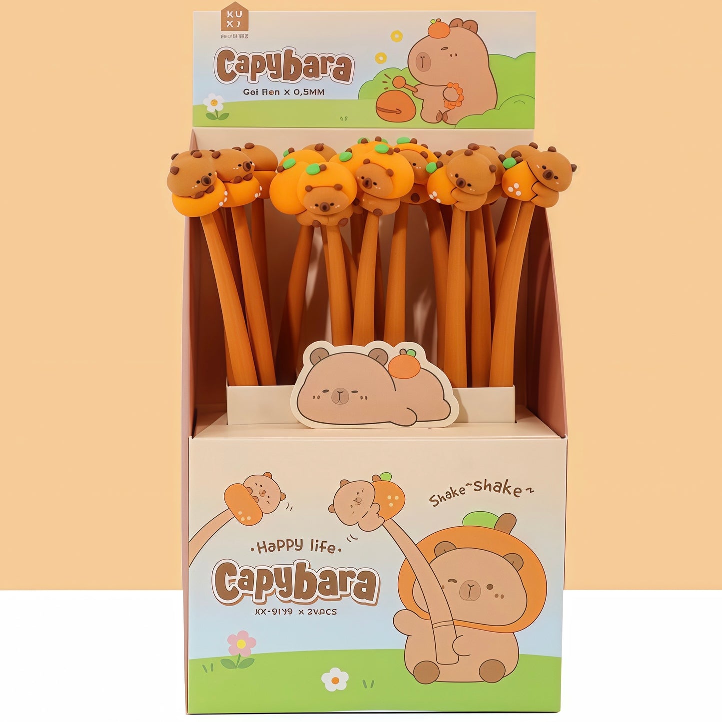 Capybara Wiggle Pen, 24-pcs