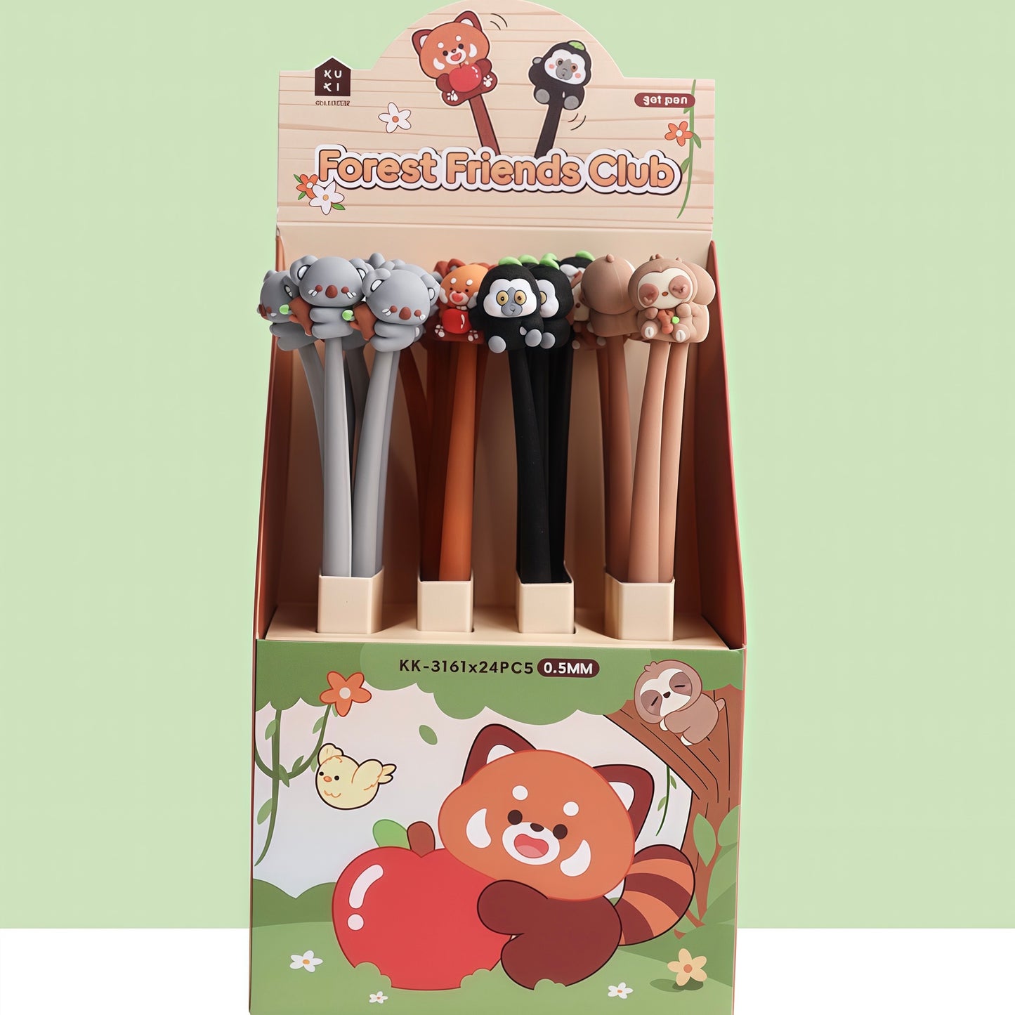 Forest Friends Wiggle Pen, 24-pcs