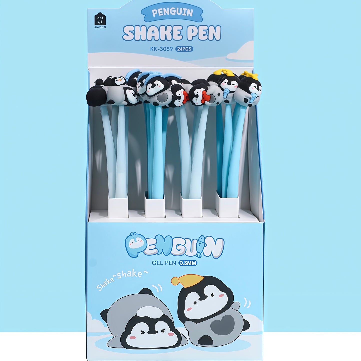 Penguin Wiggle Pen, 24-pcs