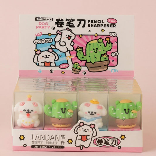 Characters Mini Pencil Sharpener, 24-pcs