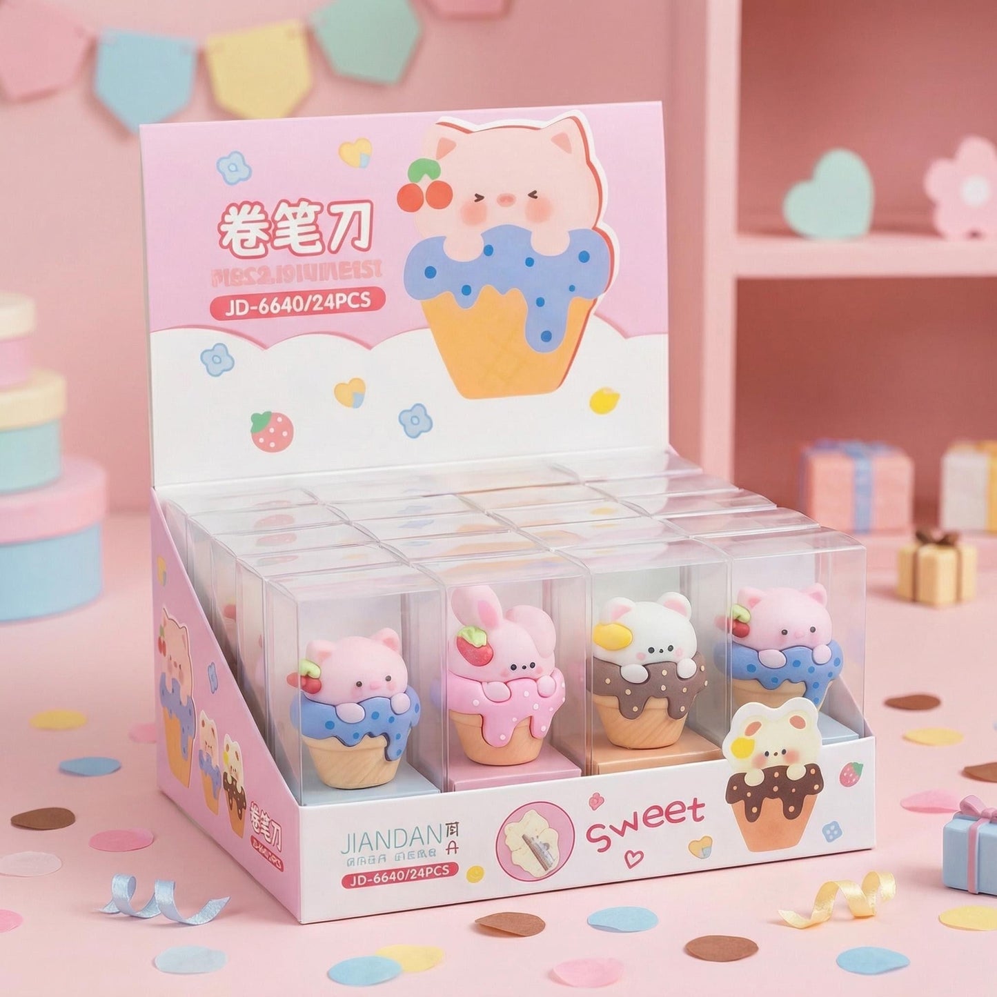 Animal Mini Pencil Sharpener, 576-pcs/set